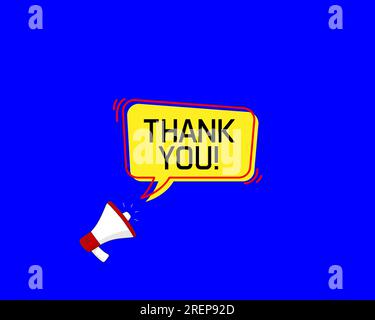 thank you speech bubble Stock Vector