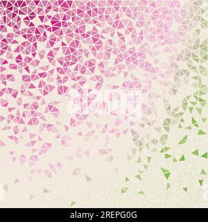 Abstract geometric background. Amazing scattered low poly triangles with colored gradient. Awesome vector illustration. Stock Vector