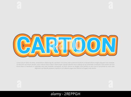 Crunchy text effect template with 3d bold style use for logo Pro Vector Stock Vector
