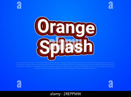 Crunchy text effect template with 3d bold style use for logo Pro Vector Stock Vector