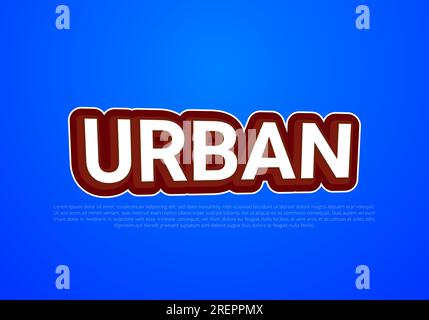 Crunchy text effect template with 3d bold style use for logo Pro Vector Stock Vector