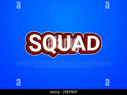 Crunchy text effect template with 3d bold style use for logo Pro Vector Stock Vector