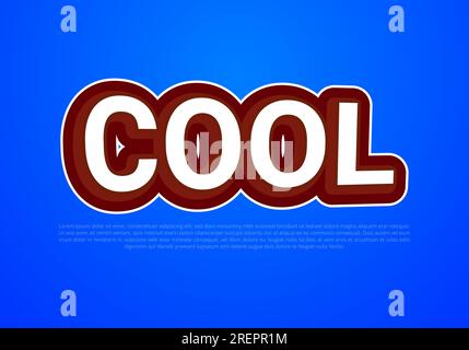 Crunchy text effect template with 3d bold style use for logo Pro Vector Stock Vector