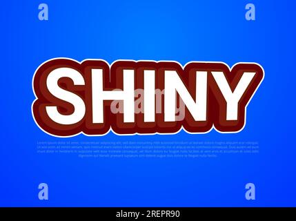 Crunchy text effect template with 3d bold style use for logo Pro Vector Stock Vector