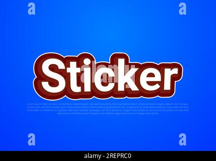 Crunchy text effect template with 3d bold style use for logo Pro Vector Stock Vector
