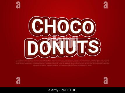Crunchy text effect template with 3d bold style use for logo Pro Vector Stock Vector