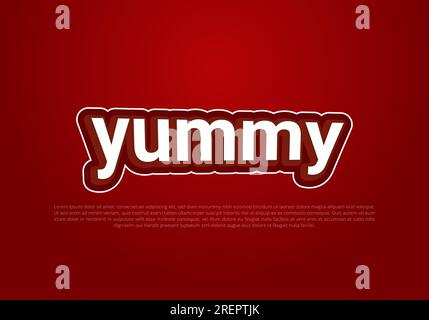 Crunchy text effect template with 3d bold style use for logo Pro Vector Stock Vector