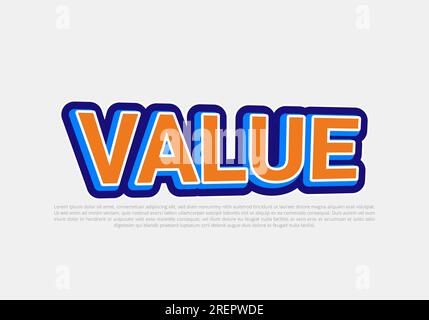 Crunchy text effect template with 3d bold style use for logo Pro Vector Stock Vector