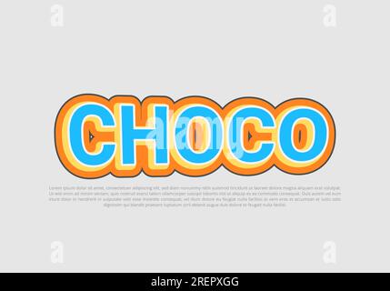 Crunchy text effect template with 3d bold style use for logo Pro Vector Stock Vector