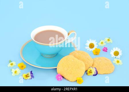 Earl Grey French Blue tea (bergamot and cornflower, by Mariage Freres Stock  Photo - Alamy