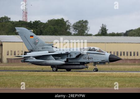 German Air Force - Panavia Tornado IDS, arriving at RAF Fairford for the Royal International Air Tattoo 2023. Stock Photo