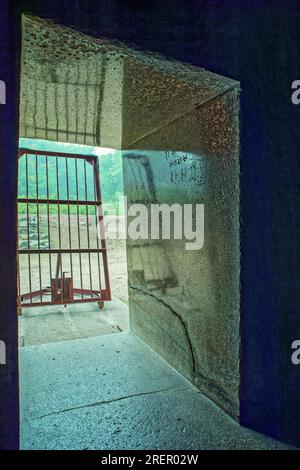 12 24 2014 Entrance of Barabar Caves,oldest man made caves built by cutting these granite hills in Bihar by Mauryan Empire of Magadh Jahanabad, Bihar, Stock Photo