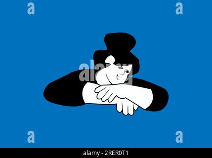 Business Team - line vector icon set. Pixel perfect. Stock Vector