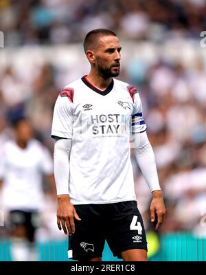 Derby County's Conor Hourihane during the pre-season friendly match at Pride Park Stadium, Derby. Picture date: Saturday July 29, 2023. Stock Photo