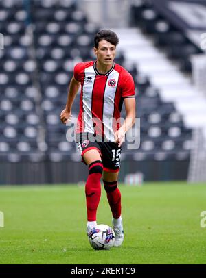 Sheffield United's Anel Ahmedhodzic during the pre-season friendly match at Pride Park Stadium, Derby. Picture date: Saturday July 29, 2023. Stock Photo