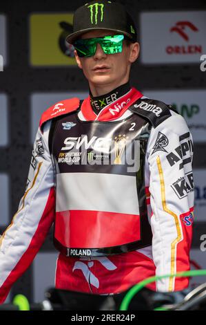 Wroclaw, Poland. 29th July, 2023. Patryk Dudek of Poland during the Monster Energy FIM Speedway World Cup Practice Final at Olimpijski Stadium in Wroclaw, Poland on July 28, 2023 (Photo by Andrew SURMA/ Credit: Sipa USA/Alamy Live News Stock Photo