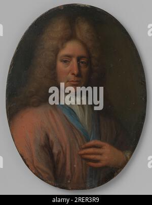 Portrait of a Man, perhaps a Self Portrait between 1670 and 1693 by Jan Verkolje Stock Photo