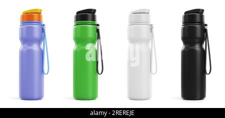 A Fitness Bottle in Color Options Stock Photo