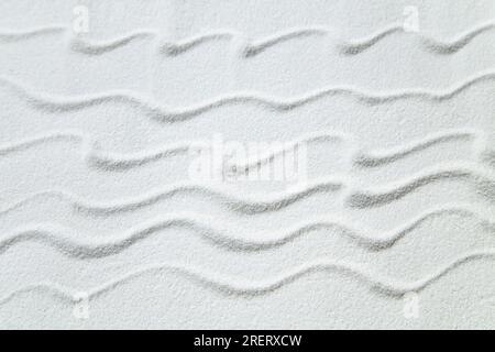 White sand with wave pattern Stock Photo