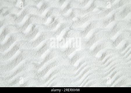 White sand with wave pattern Stock Photo