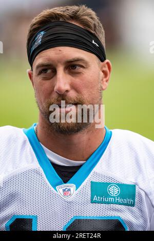 Charlotte, North Carolina, USA. August 12, 2023: Carolina Panthers wide  receiver Adam Thielen (19) walks off after the NFL matchup against the New  York Jets in Charlotte, NC. (Scott Kinser/Cal Sport Media)