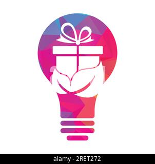 Gift Leaf logo concept vector. Nature Gift Logo Design Template. Stock Vector