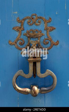 Door knocker, La Rochelle, France Stock Photo