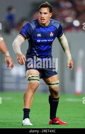 Osaka, Japan. 29th July, 2023. Ben Gunter (JPN) Rugby : LipovitanD Challenge Cup 2023, Rugby test match between Japan 21-16 Tonga at Hanazono Rugby Stadium in Osaka, Japan . Credit: Naoki Nishimura/AFLO SPORT/Alamy Live News Stock Photo