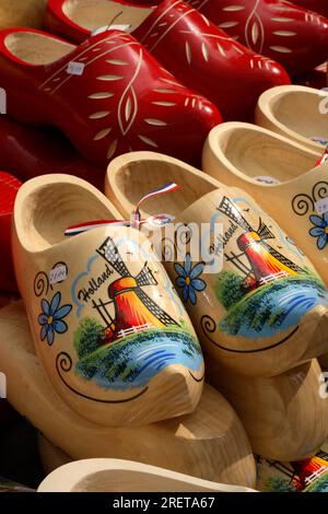 Clogs at the cheese market in Alkmaar Stock Photo