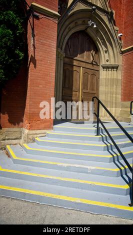 First Baptist Church Downtown Calgary Alberta Stock Photo