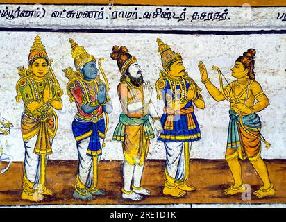 Paintings Of Ramayana Epic In Kumbakonam Ramaswamy Temple, Tamil Nadu ...