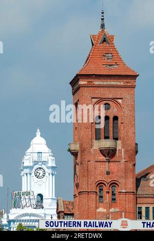 Victoria public town hall and Ripon building corporation of Chennai, Tamil Nadu, India, Asia Stock Photo