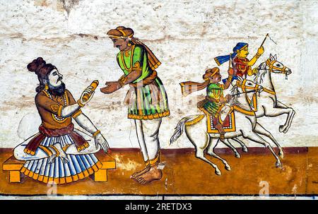 Paintings Of Ramayana Epic In Kumbakonam Ramaswamy Temple, Tamil Nadu ...