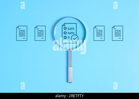 Business document paper icon, Document Management System, DMS Stock Photo