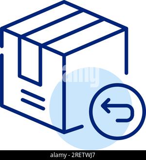 Free parcel return service. Pixel perfect, editable stroke Stock Vector ...