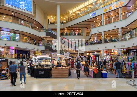 Interior of Chinatown Point Shopping Mall, Chinatown, Singapore Stock Photo