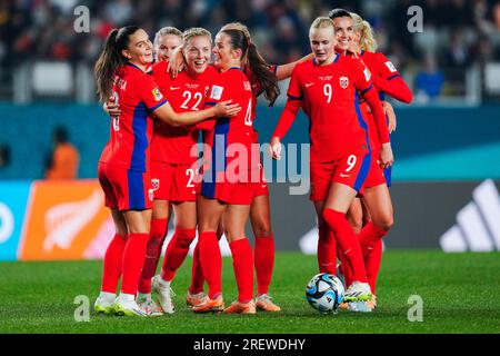 Norway's Sophie Roman Haug, Second Left, Scores During The Second Half ...