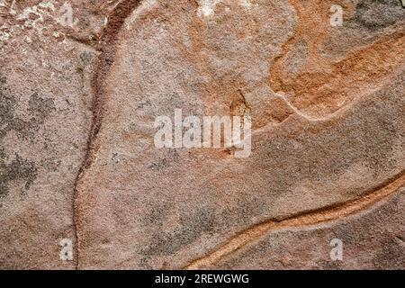 Stone background texture. Old aged beige stone wall or floor, rock pattern Stock Photo