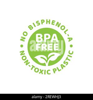 plastic free icon vector BPA free warranty packaging sign for