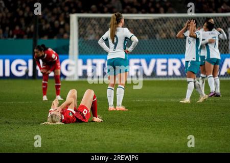 Dunedin, New Zealand. 30th July 2023. FIFA Women’s World Cup 2023 Group A - Switzerland vs New Zealand. The host team New Zealand fail to advance to the knockout stages of the 2023 FIFA Women’s World Cup after goalless draw with Switzerland. Switzerland advance as the group winner. Dat Do/Alamy Live News. Stock Photo