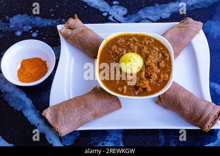 Nyama Choma Sukuma wiki Pilau Ugali Chapati Githeri Mandazi Mukimo Matoke Mutura Ugali popular foods in kenya IRIO Wali wa nazi (coconut rice) Chips m Stock Photo