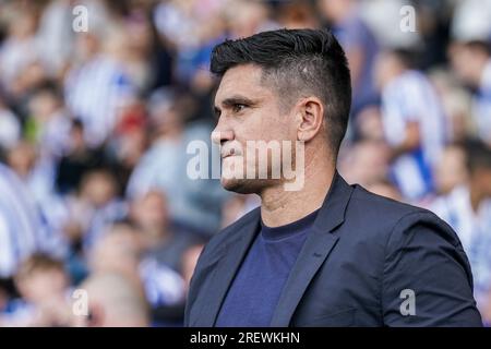 Sheffield, UK. 29th July, 2023. Sheffield Wednesday Manager Xisco Munoz during the Sheffield Wednesday FC vs Luton Town FC at Hillsborough Stadium, Sheffield, United Kingdom on 29 July 2023 Credit: Every Second Media/Alamy Live News Stock Photo