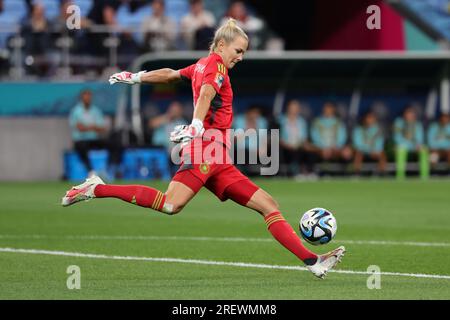Sydney, Australia. 30th July, 2023. Merle Frohms of Germany takes a goal kick during the FIFA Women's World Cup 2023 match between Germany Women and Colombia Women at Allianz Stadium, Sydney, Australia on 30 July 2023. Photo by Peter Dovgan. Editorial use only, license required for commercial use. No use in betting, games or a single club/league/player publications. Credit: UK Sports Pics Ltd/Alamy Live News Stock Photo