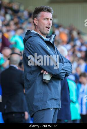 Sheffield, UK. 29th July, 2023. Luton Town Manager Rob Edwards during the Sheffield Wednesday FC vs Luton Town FC Pre-Season Friendly at Hillsborough Stadium, Sheffield, United Kingdom on 29 July 2023 Credit: Every Second Media/Alamy Live News Stock Photo