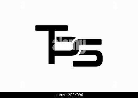 Letter TPS Monogram logo design Stock Vector