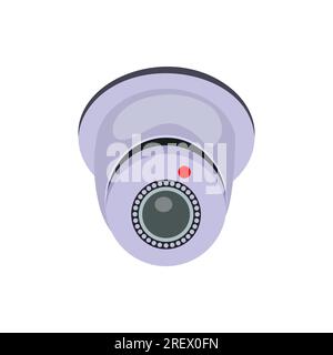 Ceiling camera turned on Stock Vector