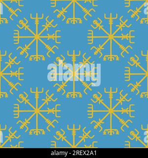 Slavic texture from amulets. For fabric, paper, web and more. Stock Vector