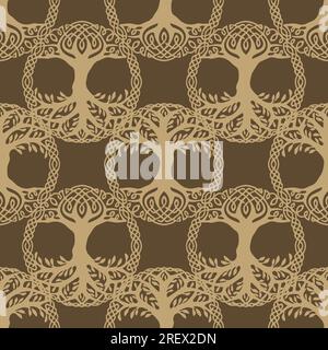 Slavic texture from amulets. For fabric, paper, web and more. Stock Vector