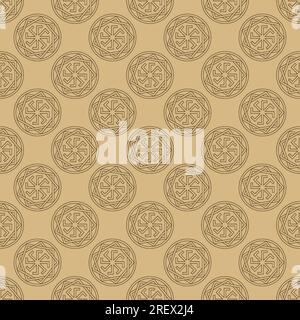 Slavic texture from amulets. For fabric, paper, web and more. Stock Vector