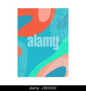 Art abstract graphic illustration with rice-shaped elements Stock Vector